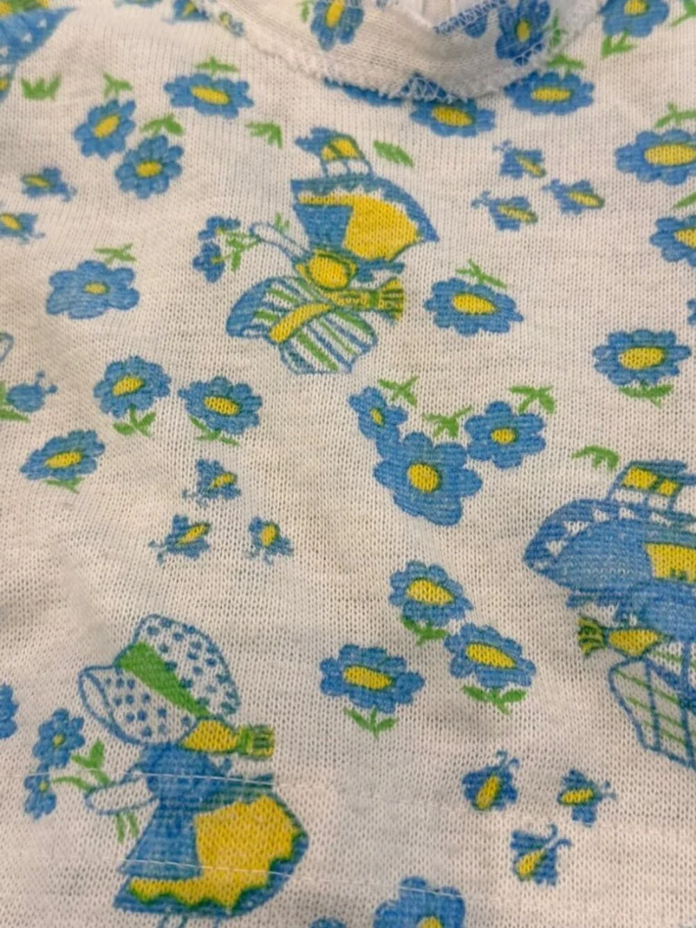 Vintage Carter's Girls Size 2 Years Matching Footed Snap Button Pajamas Floral
